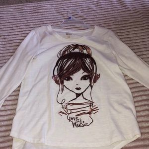 Kids long sleeve shirt.